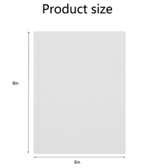 6×8 Inch White Blank Books for Kids 160GSM Hardcover Sketchbooks for Students