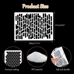 OOTSR 12Pcs Drawing Painting Stencils, Drawing Template Stencil for Crafts Re…