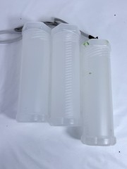 QWORK Expandable Artist Storage Tubes Set of 3 Clear Plastic for Brushes Canvas