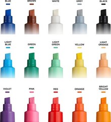 Posca Paint Markers 15 Count Multicolor Broad Tip Non Toxic Art Supplies