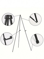 63in Foldable Easel Stand Adjustable Tripod with Bag 5lb Wedding Sign