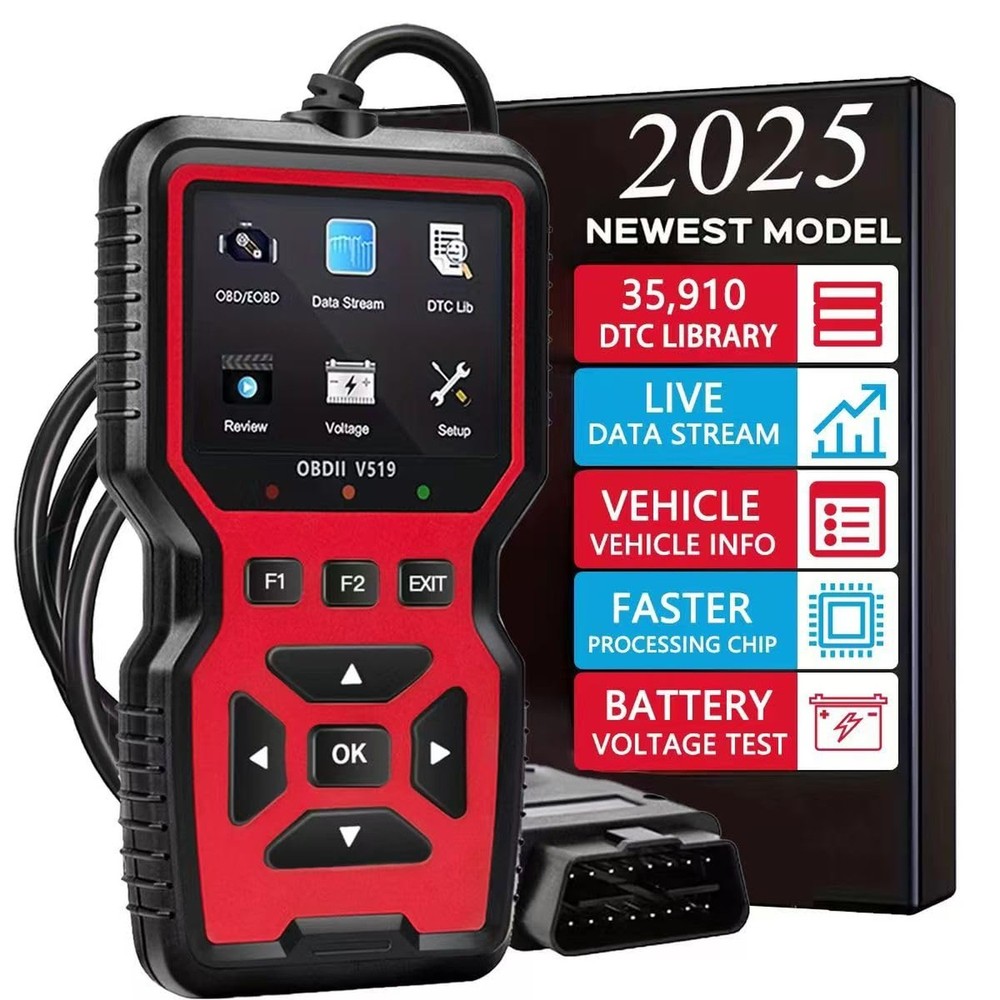 2025 New OBD2 Scanner Diagnostic Tool – Check Engine Light Code Reader with R…