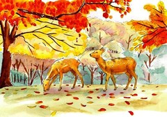 CA200/5VC SAI Watercolor Brush Pen of 5 Color Set Autumn