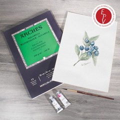 Watercolor Paper Pad, 140 pound, Cold Press, 9″x12″