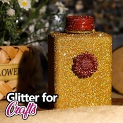 Gold Glitter, 100 g / 3.5 oz Holographic Fine Glitter for Holographic Gold