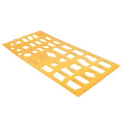 Utoolmart Geometric Drawing Template, Measuring Rulers, Plexiglass Measuring …