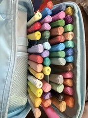 Esengo acrylic marker Multicolor Brush Tip Art Markers Set Zipper Carrying Case