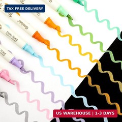 Grabie 120 Colors Acrylic Paint Markers, 60 Pack Dual Tip Soft Brush Acrylic Mar