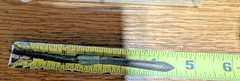 Vintage MACK Sword Striper Paint Touch-up Brush Size 00 Pointed Handle Tip 4-3/8