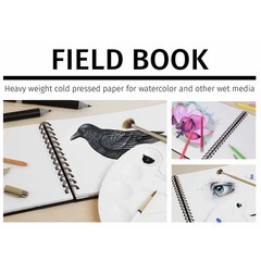 Prem Watercolor Field Book 140# Sketchbook Paper Pad 7×10 Inch