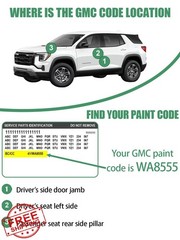 Siren Red/Crimson Red(G1E/WA405Y) Touch Up Paint Pen for GMC,Car Paint Scratc…