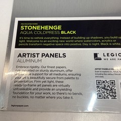 Lot of 5 Legion Stonehenge Aqua Coldpress Artist Panel Black 8×10
