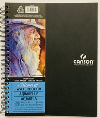 Canson Watercolor Pad 140lb – 20 Sheets 9×12 [Set of 2] – Made in France