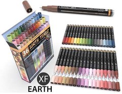 36 Acrylic Paint Pens Skin and Earth Tones (0.7mm EXTRA FINE)