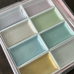 Kissho Gansai Tambi Japanese Watercolor Paint Set 8 Colors Pearl Color