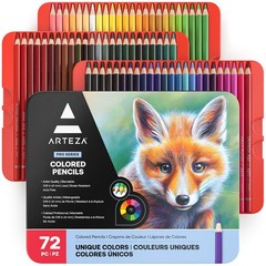 Colored Pencils 72 Soft Wax-Based Color Pencils for Adults & Artists. Pre-Sha…