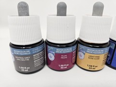 Artist’s Loft Watercolor Ink Lot of 8 Dropper Bottles 45ml Assorted Colors New