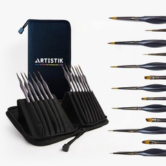 Miniature Paint Brushes Set of 13, Detail Brushes for Acrylic, Oil, Watercolo…