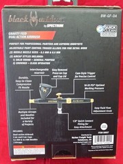 BLACK WIDOW Gravity-Feed, Dual-Action Airbrush #59557 Read DESCRIPTION Fully