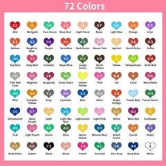 72-Color Colored Pencils for Adult Coloring Books, Soft Core, Back to School