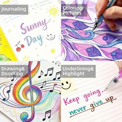 200 Pack Gel Pen Set 100 Colors 100 Refills Glitter Pens with Canvas Bag