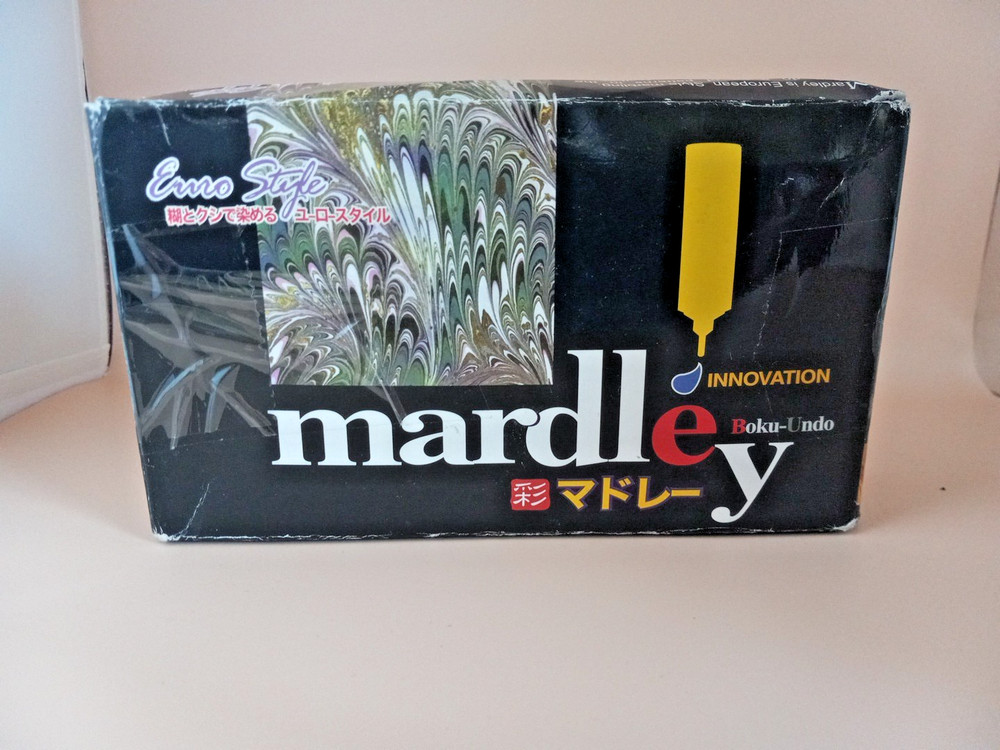 Mardle Japanese Marbling Kit DIY Paints for Paper, Wood, Cloth & More. Open Box