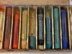 LOT 12!🎨Vintage Artist Grumbacher Finest Soft Pastels No. C Box Set 1 Made USA