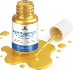 Liquid Gold Leaf Paint High Gloss Multi Surface Rich Gold Paint for Metal, Wo…