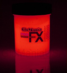 Glow in the Dark Aqua, Green, Blue, Purple, Red, White, Orange, great for Bongs
