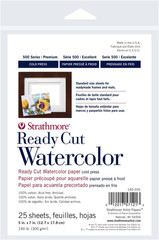 500 Series Ready Cut Watercolor Sheets, 140 Lb. Cold Press, 5 X 7 Inches, White,