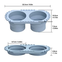 Foldable Paint Brush Cleaner Cup Dual Rinse Bowl Holder Acrylic Watercolor Gifts