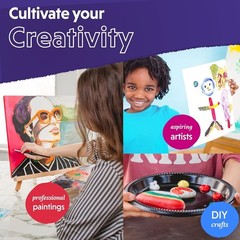 Artistic Acrylic Paint Set – 24 Non-Toxic Colors, Great for Holidays & Crafts