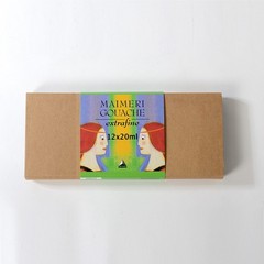 Maimeri Artist Gouache Plastic Box Set – Set of 12 Colors, 20 ml tubes