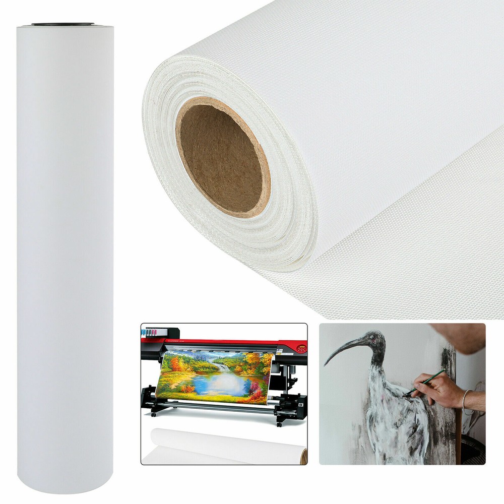 Canvas Roll 36”x100FT Premium Matte 290GSM Waterproof Polyester Painting Canvas