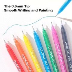 Languo – 168 PCS Gel Pens for Adult Coloring Books 162 Colors