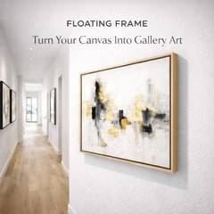 Light Oak Floating Canvas Frame for 16″ x 20″ Gallery-Wrapped Canvas