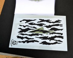 Hexagon Camo Painting Stencils for Camouflage Boats, Trucks, RC Airbrush (3Pack)