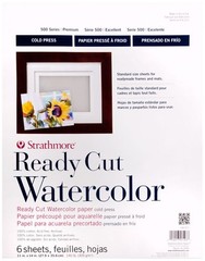 Ready Cut Watercolor Sheet 11 x 14 inch 140lb Cold Press White for Painting