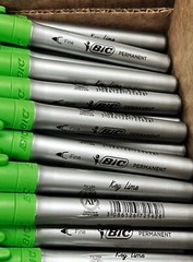 35 BIC Intensity Marker Fine Tip KEY LIME GREEN 35 Count Markers NEW