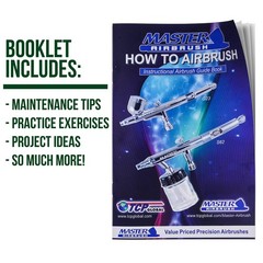 Master Airbrush Multi-Purpose Air Brush Kit with Mini Air Compressor, Gravity…