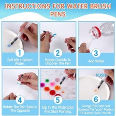 GETHPEN Watercolor Paint,watercolor paint set,48 1 Ounce (Pack of 1), Black