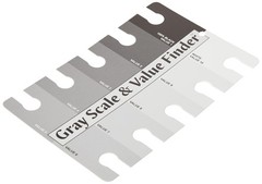 Color Wheel 245557 3505 Gray Scale and Value 1 Count (Pack of 2), Black/White
