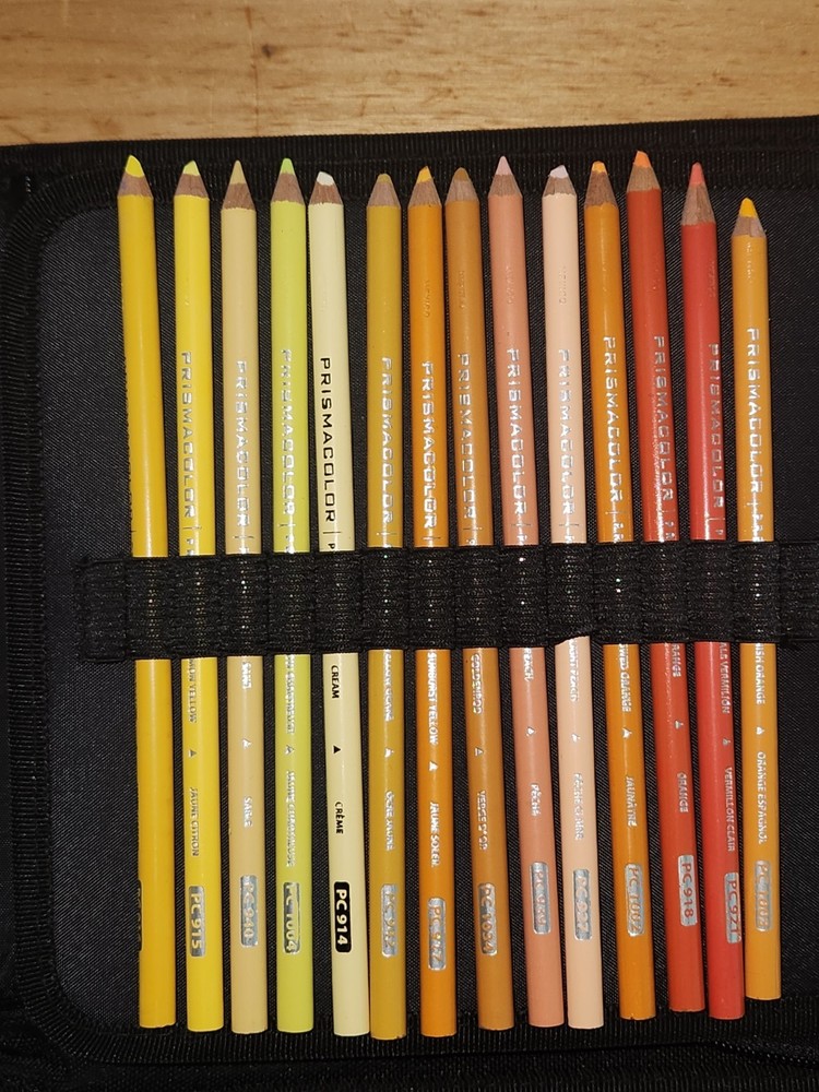 VTG Sanford Pencil Art 90 Color Prismacolor Case Prof Soft Thick Lead Pencil