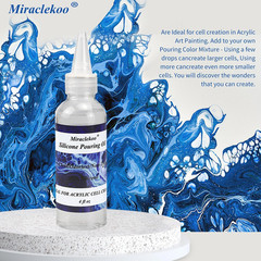 Silicone Pouring Oil Pure Silicone Oil for Creating Cell in Acrylic Paint Resin