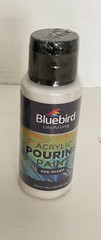 BLUEBIRD Acrylic Pouring White Color Paint Pre-Mixed Water Based 100ml 3.38 oz.