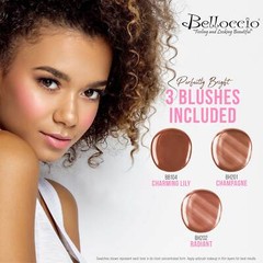 Belloccio AIRBRUSH Medium FOUNDATION MAKEUP SYSTEM Compressor Blush Bronzer Kit