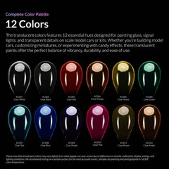 KALEIDO COLORWORKS 12 Translucent Colors Set {FREE THINNER+CLEANER}FAST SHIPPING