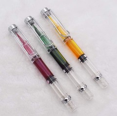 3PCS Yongsheng 3009 Piston-Filled flexible Brush Tip Fountain Pen Fine to Bro…