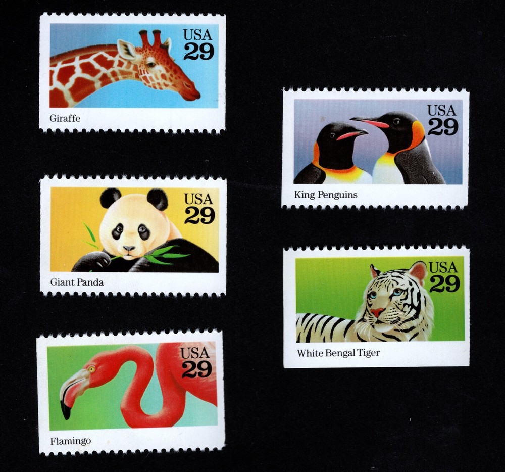 1992 Choice of Wild Animals Booklet or Pane BK202/2709a! MNH US Stamps Panda