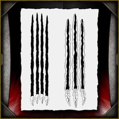 Ripping Claws Airbrush Stencil Template Airsick